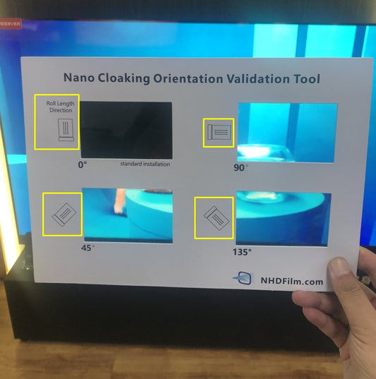 Nano Cloaking Film Orientation Validation Tool